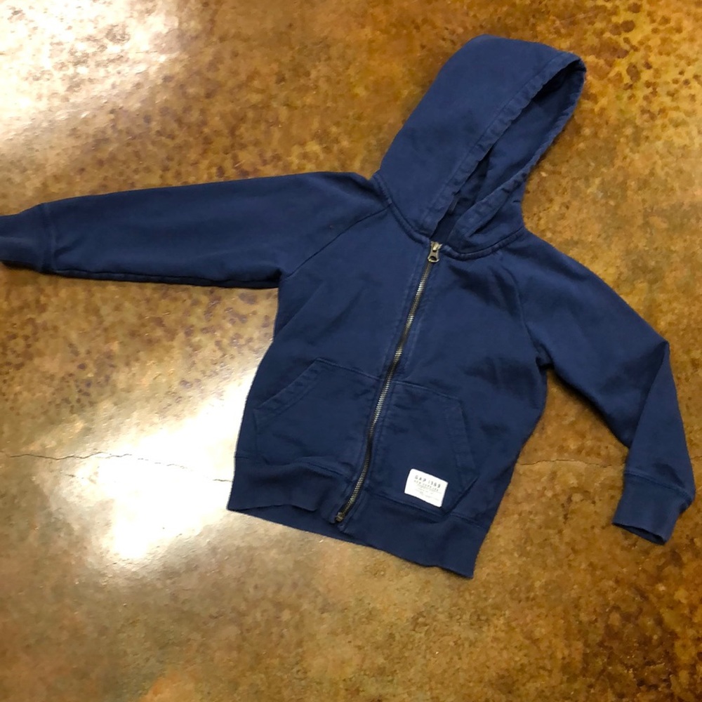 Navy Gap Zipup Hoodie. Sz 5